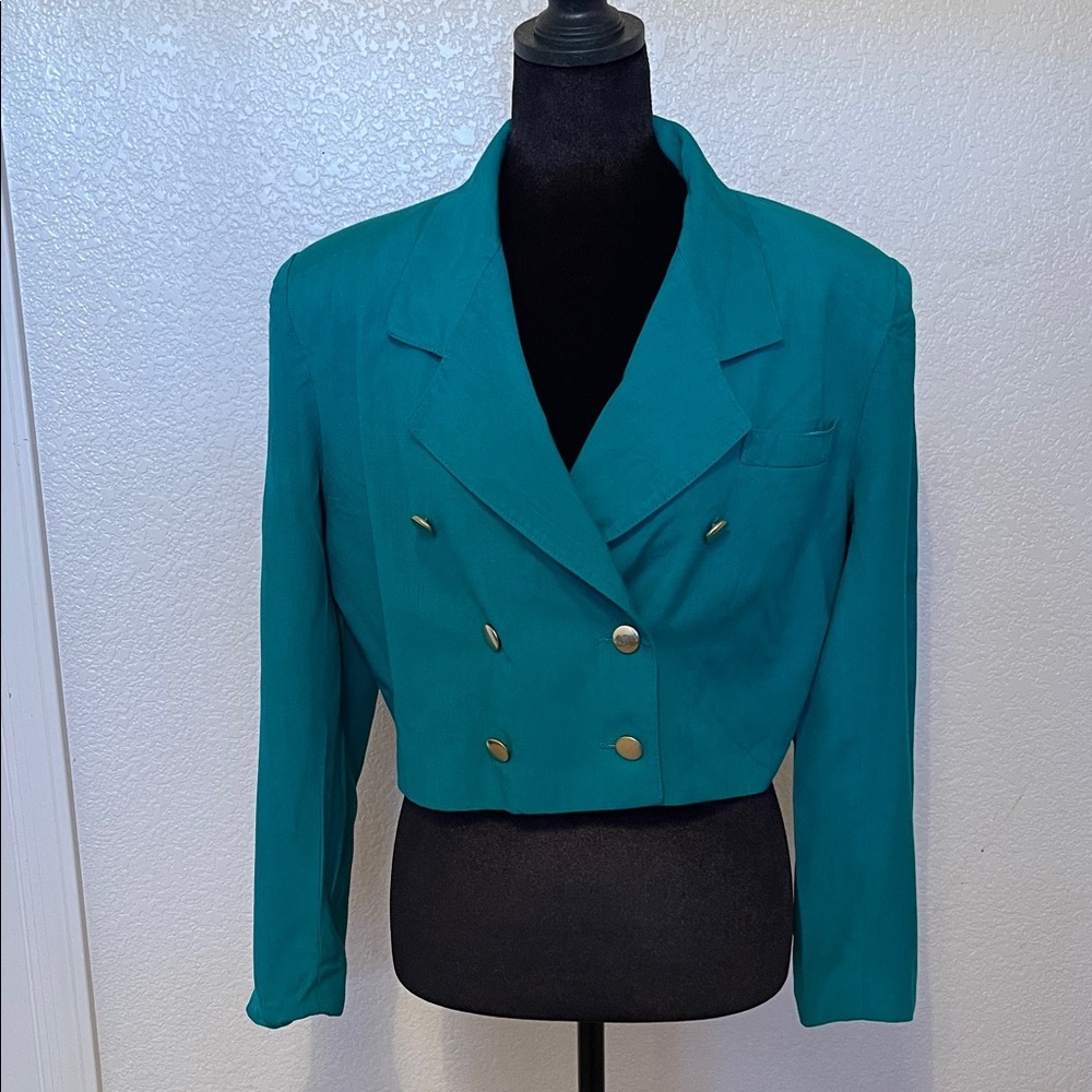 LARRY LEVINE CROPPED BLAZER